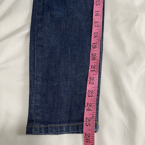 Everlane Dark Washed Blue Hi Waist Ankle Jeans Women’s Size 26 - Picture 7 of 9